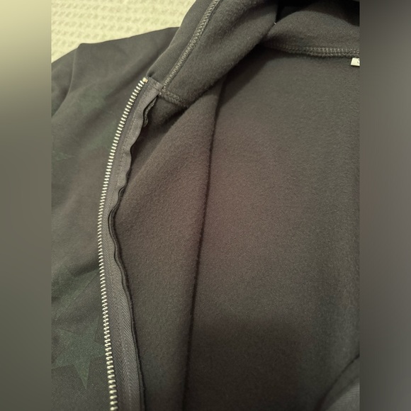 Dark Grey Star Zip-Up Sweater - Picture 6 of 6